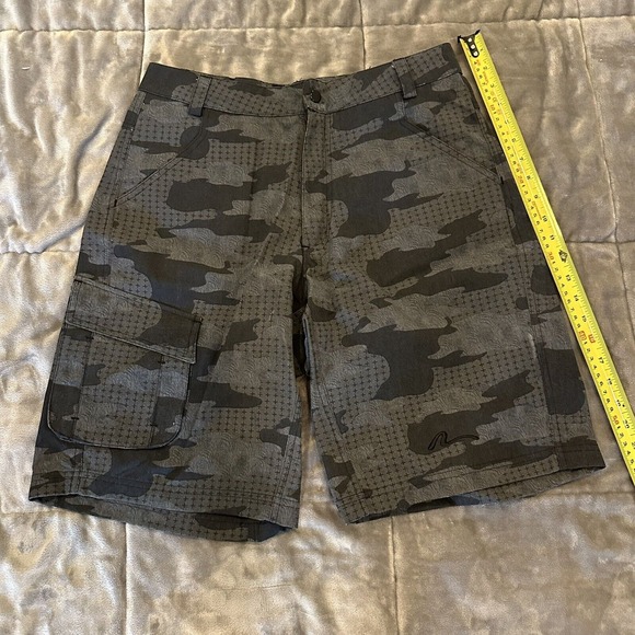 Nashbar Brand Shorts Men Small Polyester Digital Black Camo Outdoors - Picture 6 of 6